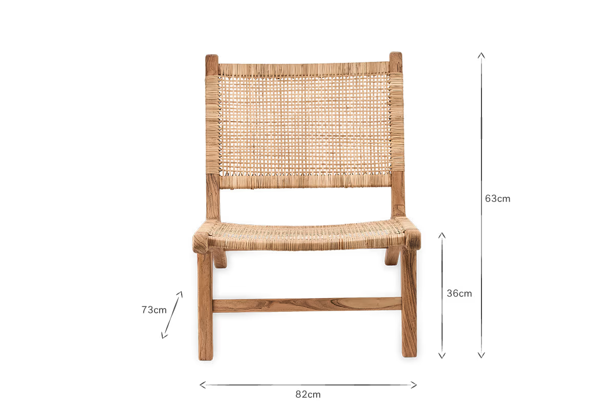 Nkuku - Madrisana Acacia & Rattan Woven Chair