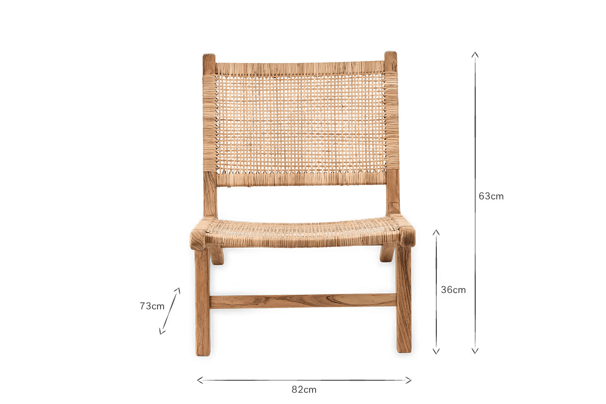 Nkuku - Madrisana Acacia & Rattan Woven Chair
