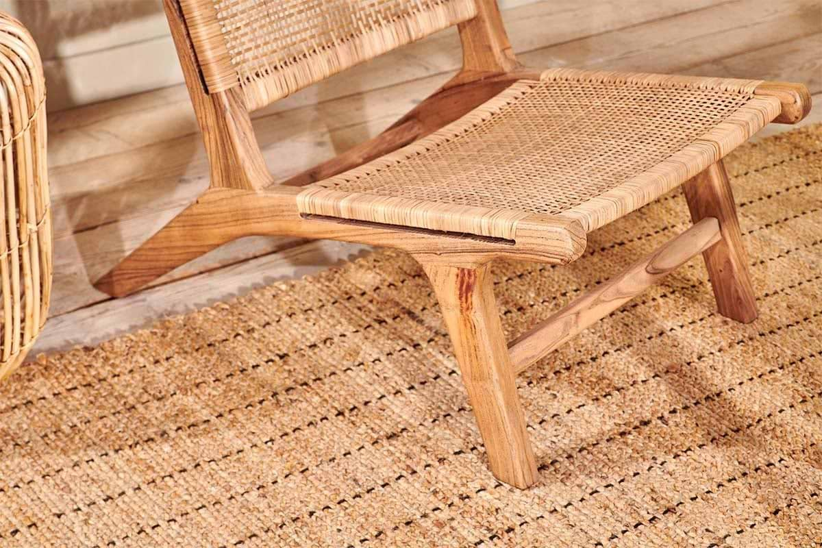 Nkuku - Madrisana Acacia & Rattan Woven Chair