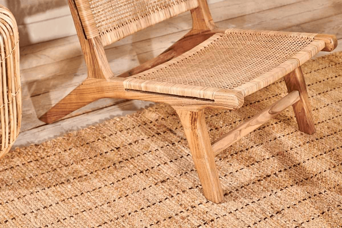 Nkuku - Madrisana Acacia & Rattan Woven Chair
