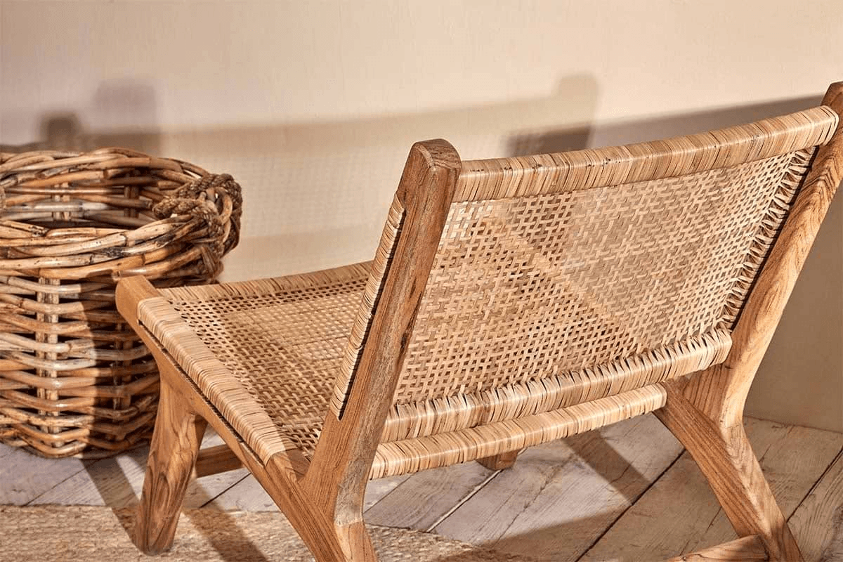Nkuku - Madrisana Acacia & Rattan Woven Chair
