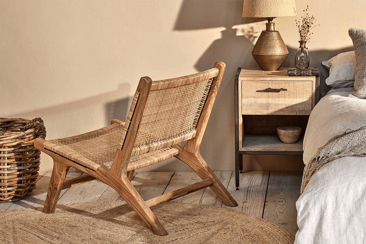 Nkuku - Madrisana Acacia & Rattan Woven Chair