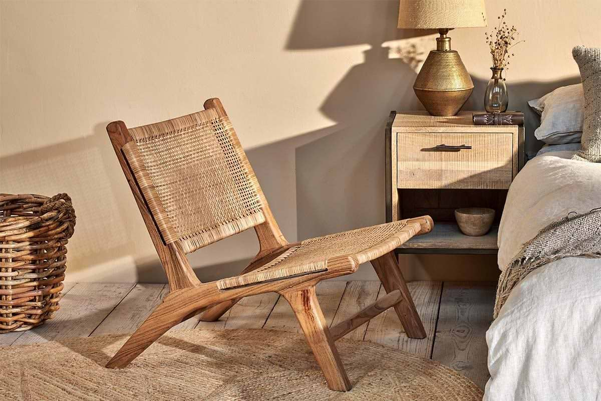 Nkuku - Madrisana Acacia & Rattan Woven Chair