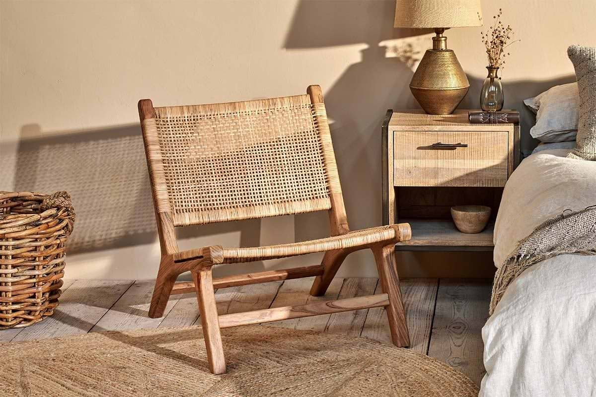 Nkuku - Madrisana Acacia & Rattan Woven Chair