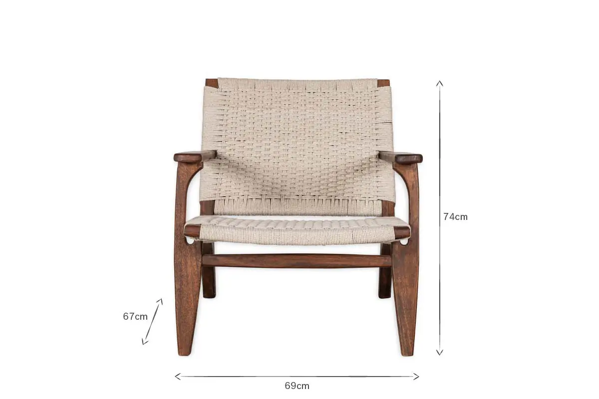 Nkuku - Surat Woven Lounger - Natural