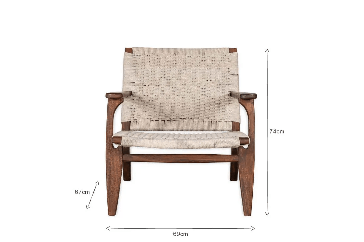 Nkuku - Surat Woven Lounger - Natural