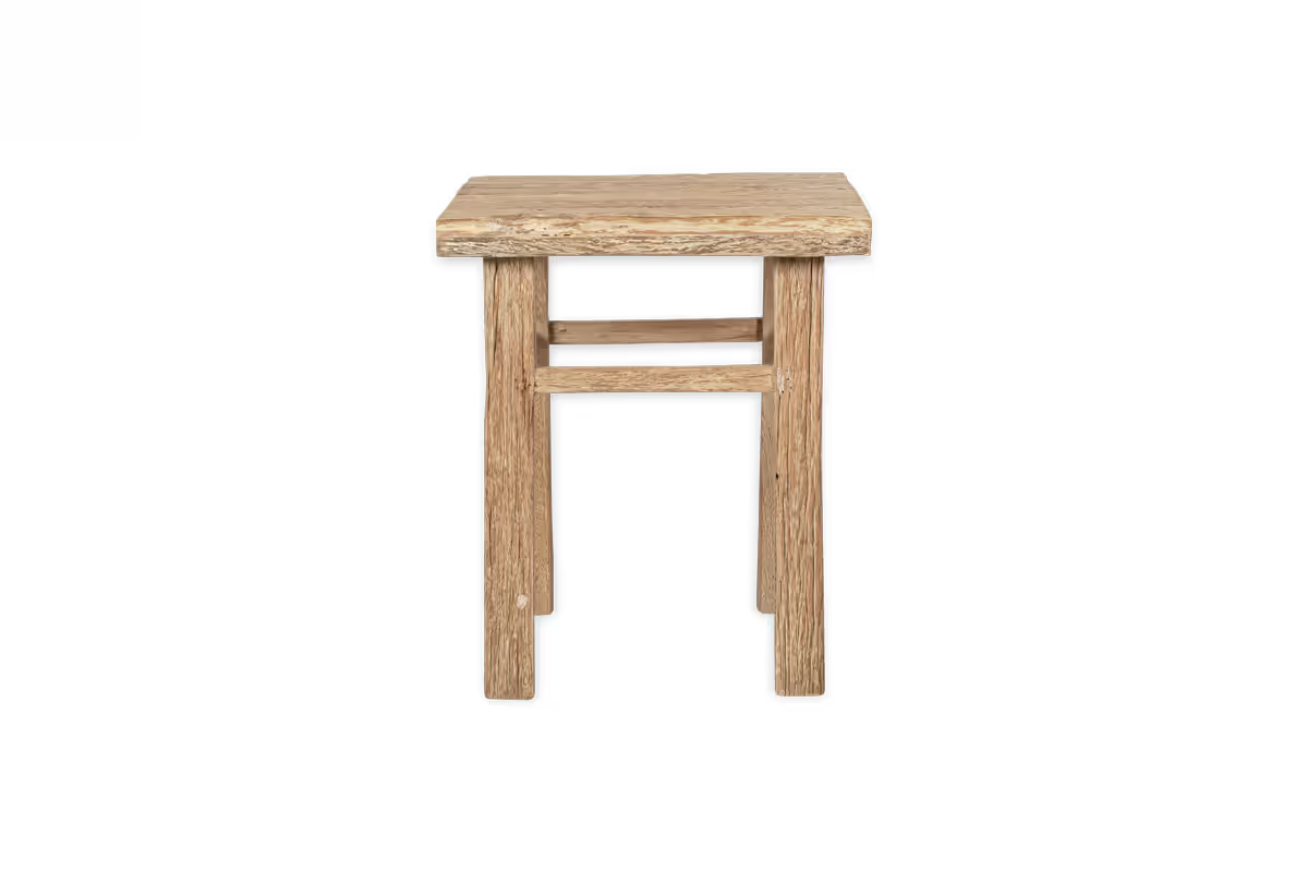 Nkuku - Ibo Reclaimed Wood Side Table - Natural