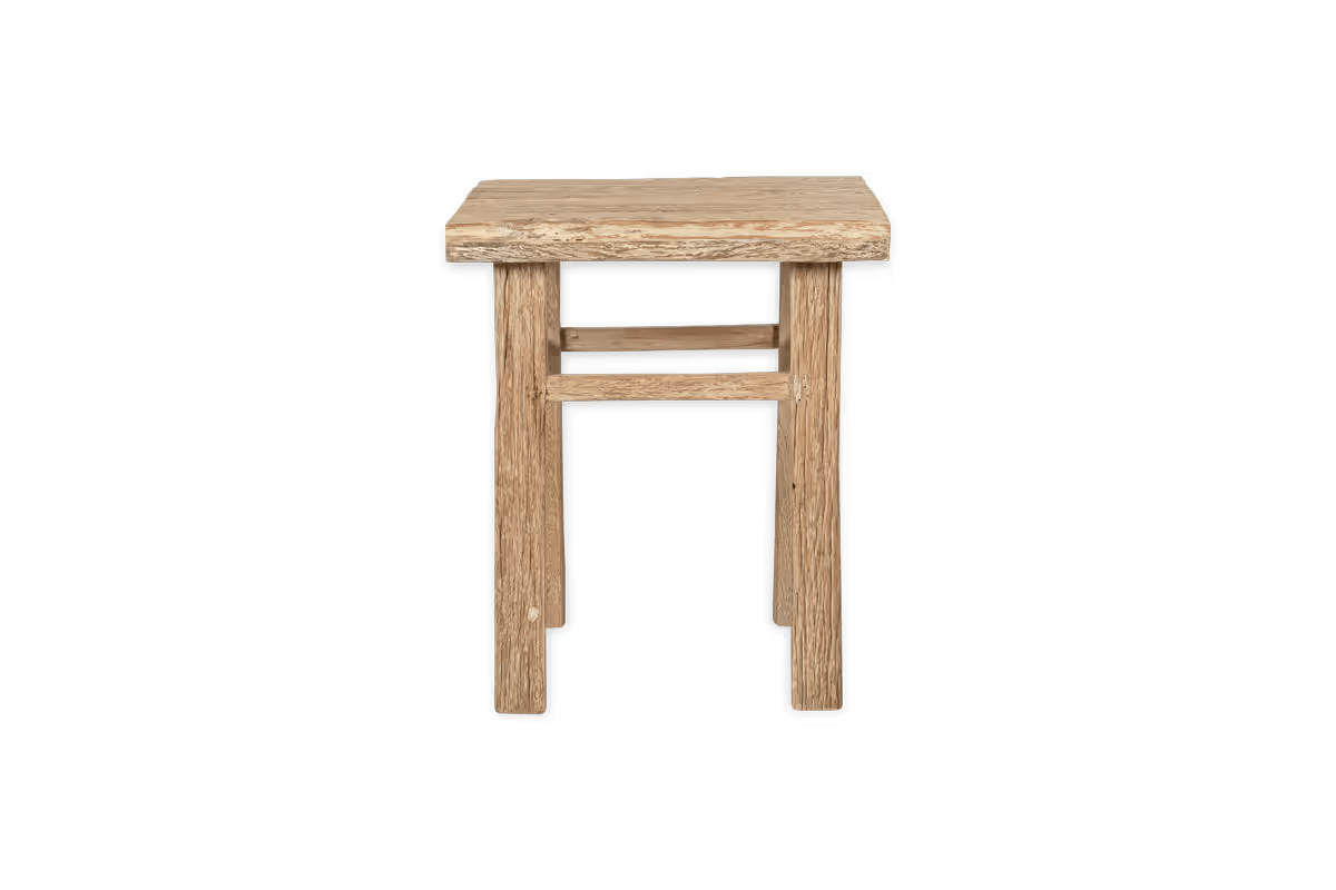 Nkuku - Ibo Reclaimed Wood Side Table - Natural