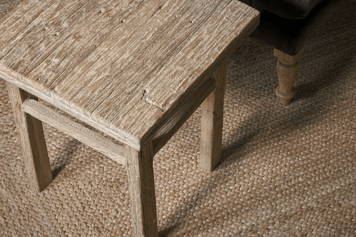 Nkuku - Ibo Reclaimed Wood Side Table - Natural