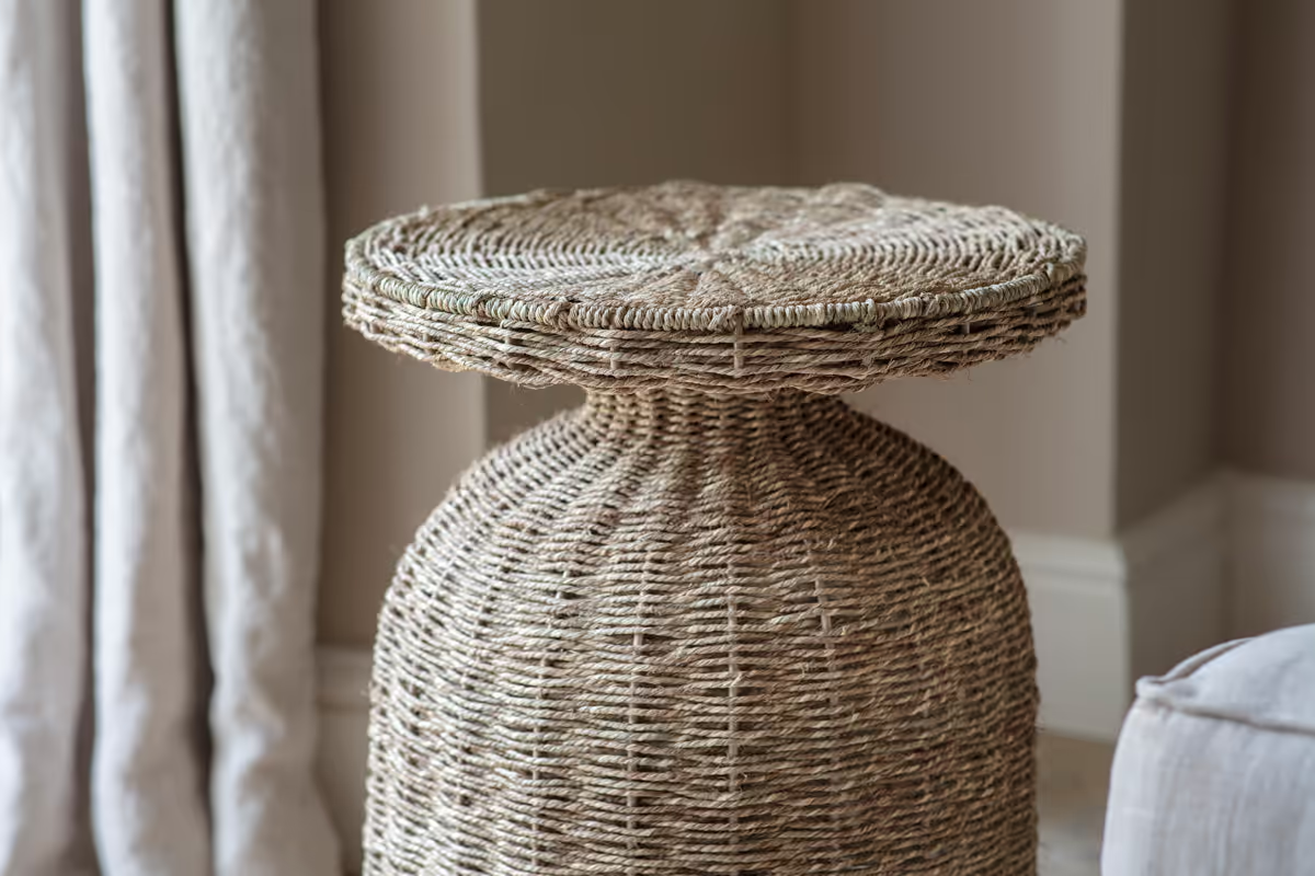 Nkuku - Rampura Rattan Side Table - Natural