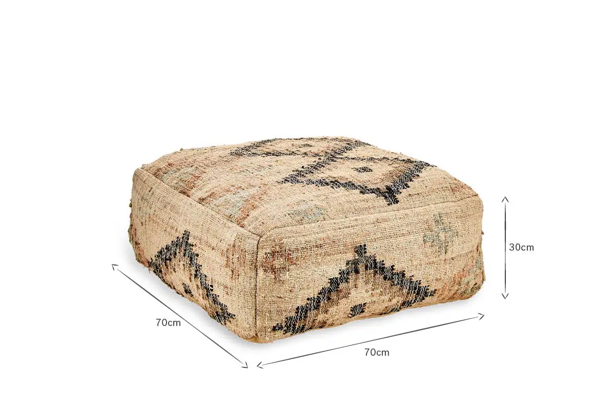 Nkuku - Kesu Kilim Pouf - Large