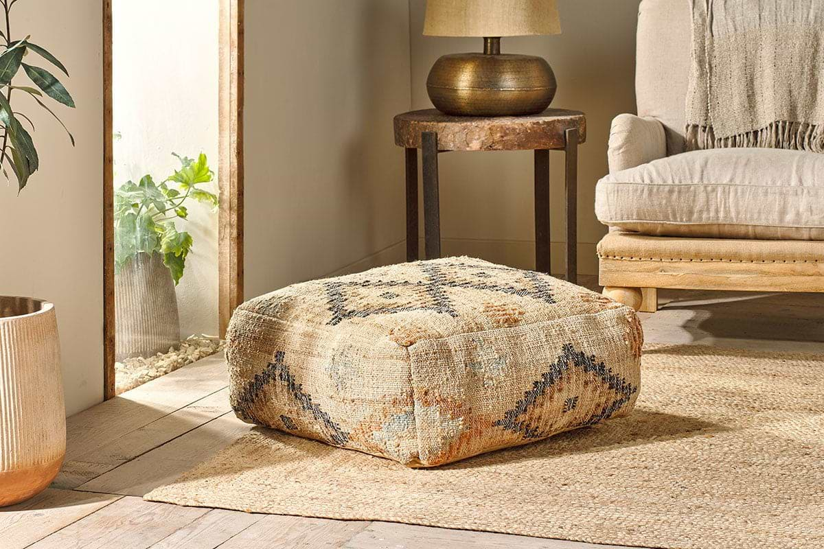 Nkuku - Kesu Kilim Pouf - Large