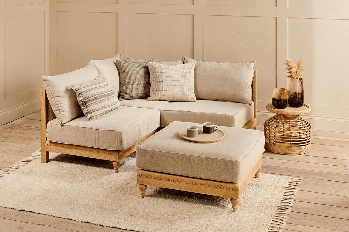Nkuku - Krissa Modular Sofa - Footstool
