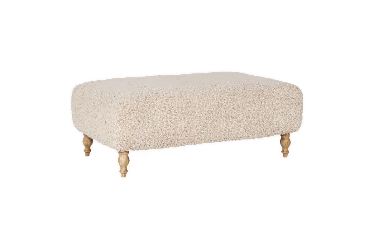 Nkuku - Otas Teddy Ottoman - Off White