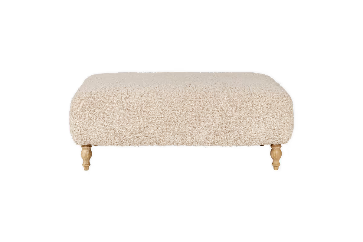 Nkuku - Otas Teddy Ottoman - Off White