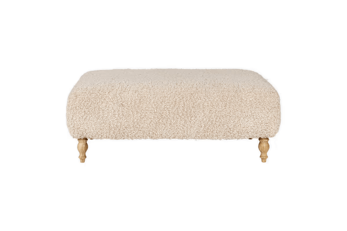 Nkuku - Otas Teddy Ottoman - Off White
