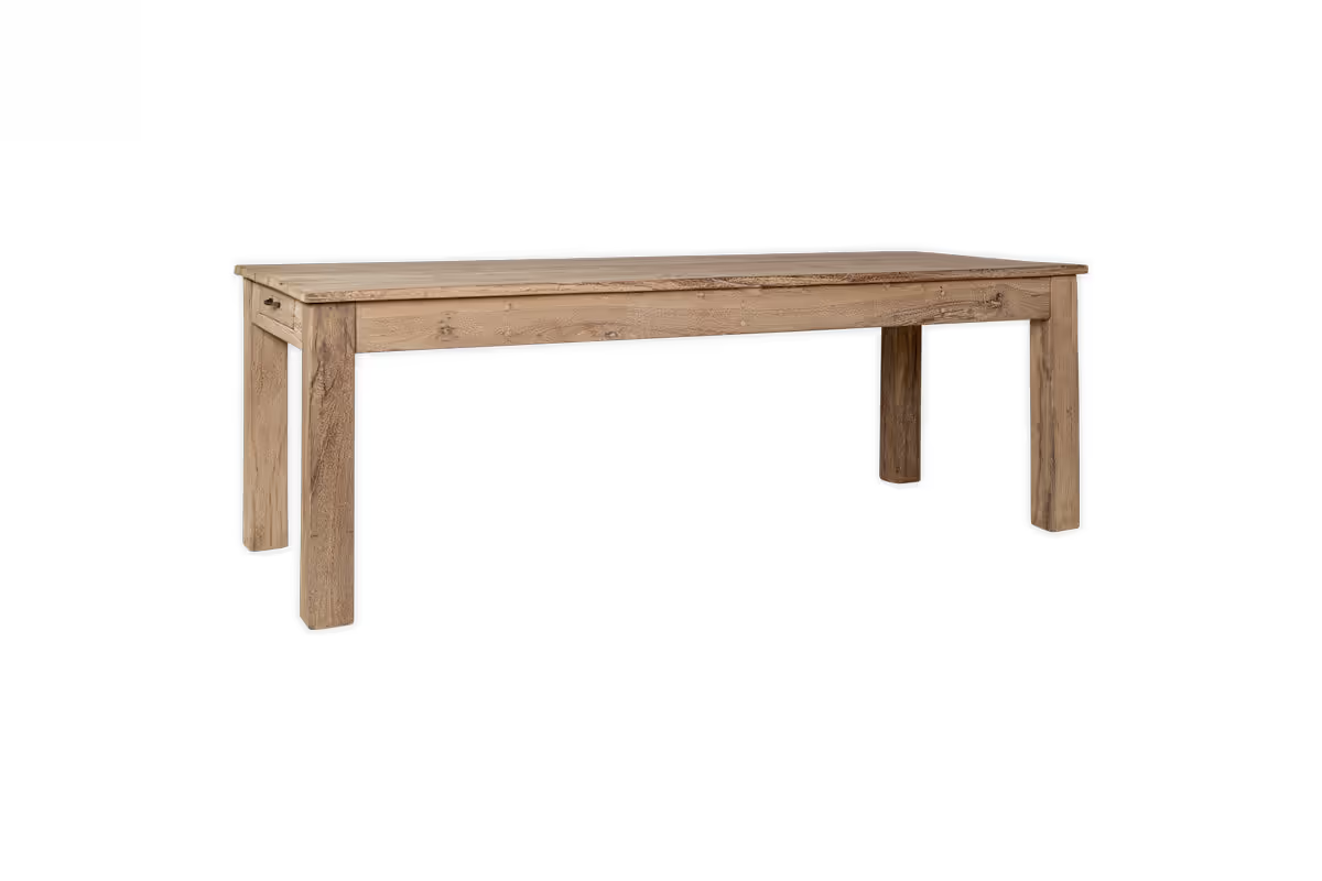Nkuku - Fioni Reclaimed Wood Dining Table - Natural - Large