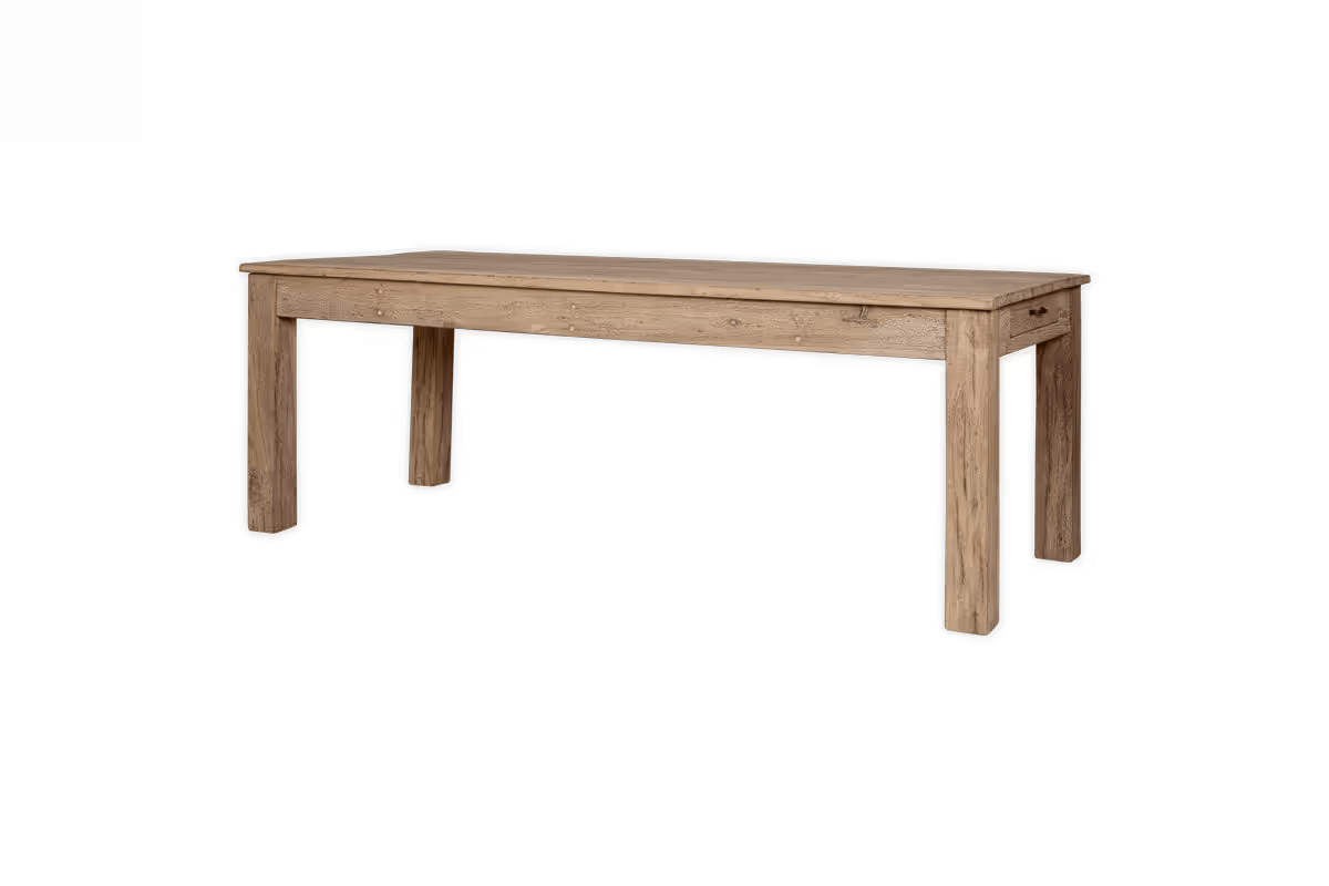 Nkuku - Fioni Reclaimed Wood Dining Table - Natural - Large