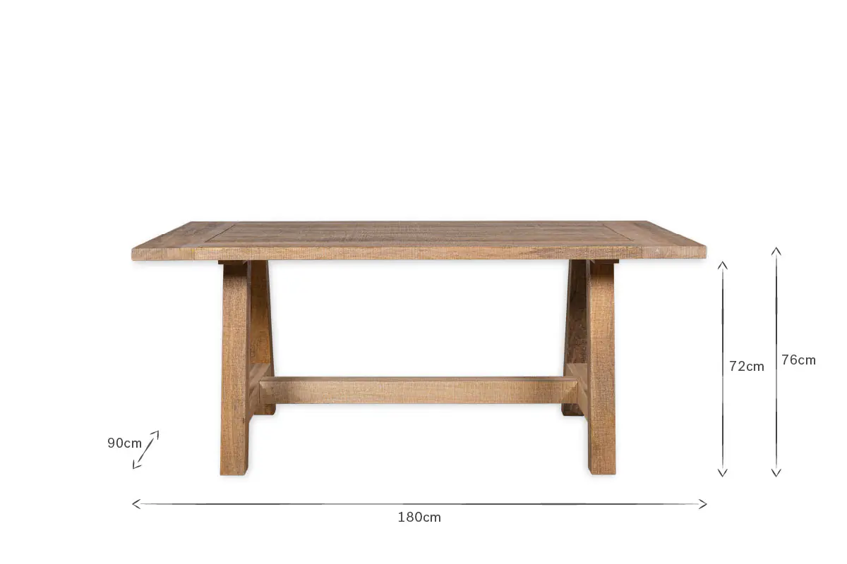Nkuku - Indali Mango Wood Dining Table - Natural - Small