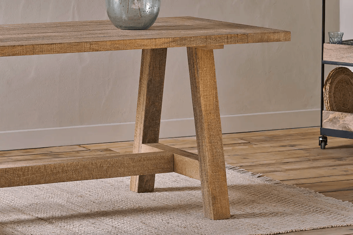 Nkuku - Indali Mango Wood Dining Table - Natural - Large