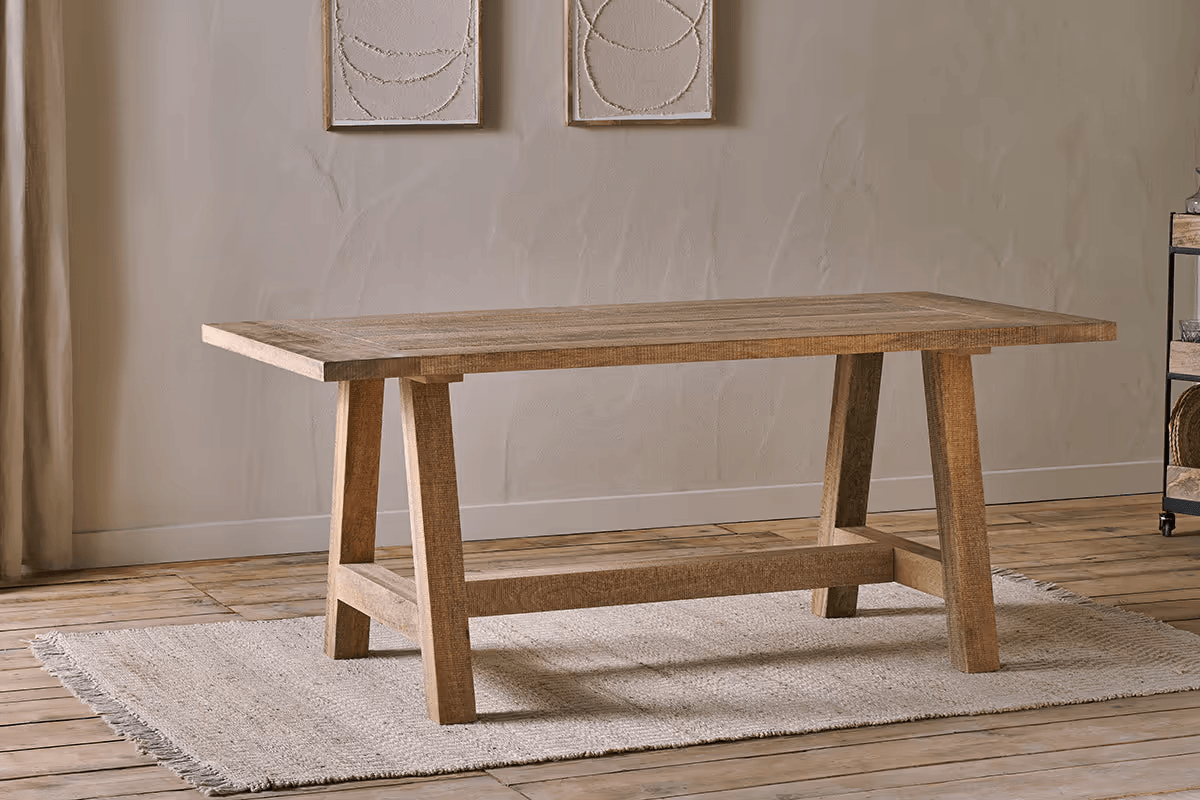 Nkuku - Indali Mango Wood Dining Table - Natural - Large