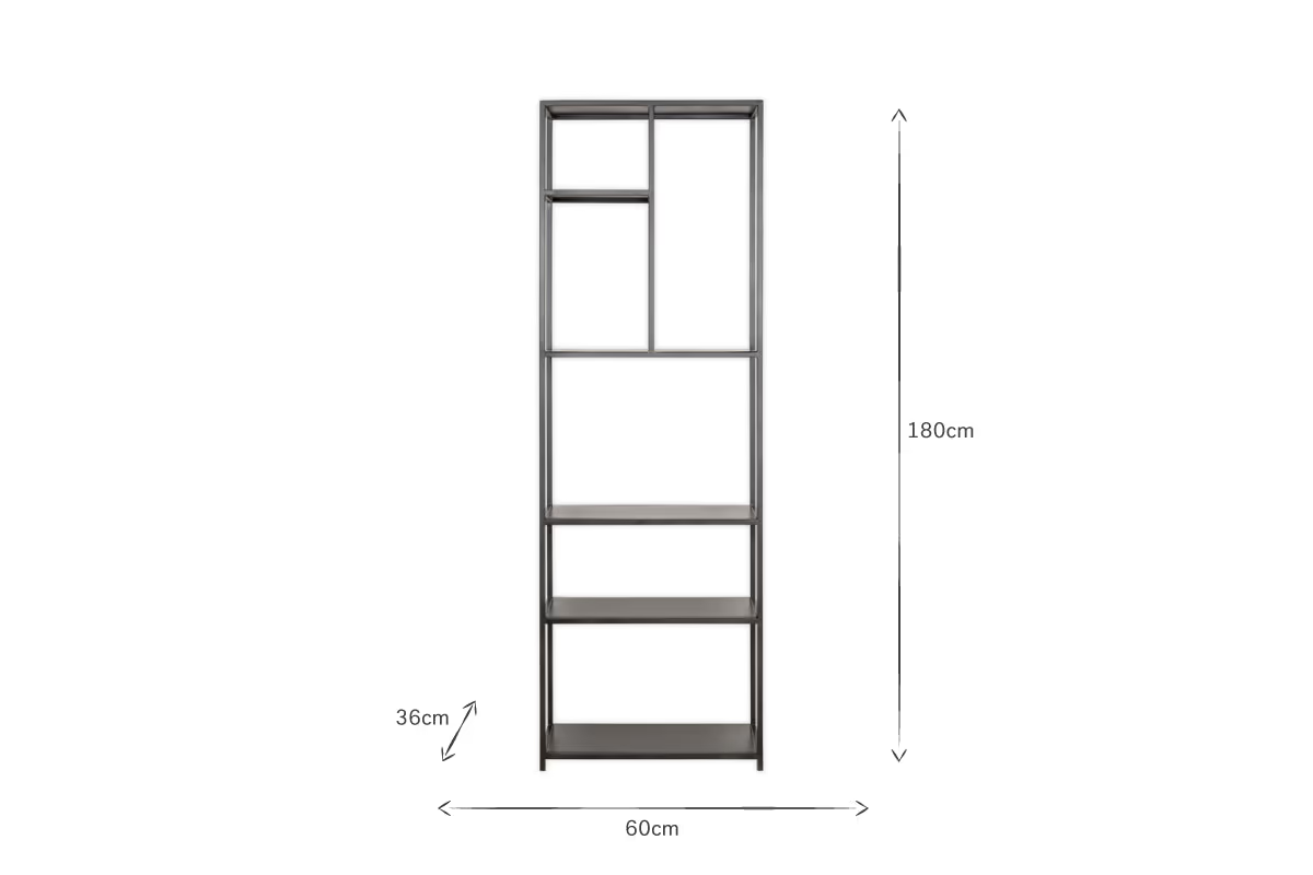 Nkuku - Tanvi Display Shelf - Black - Narrow