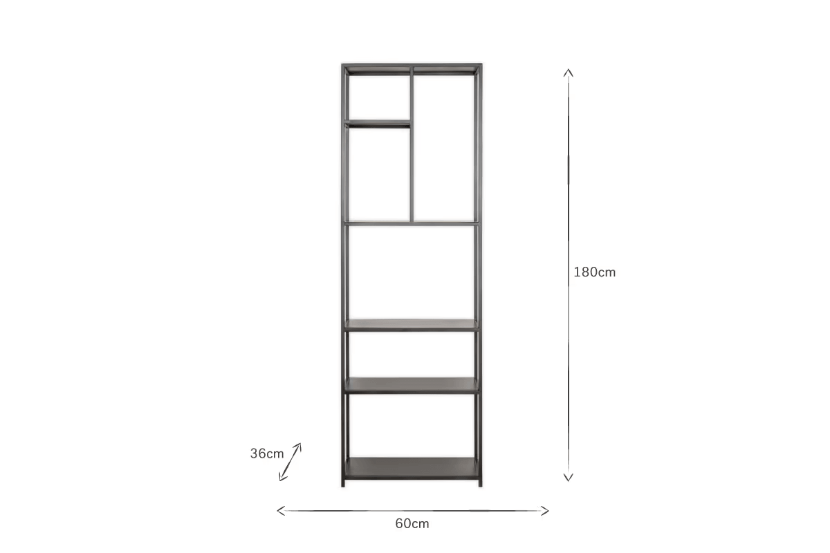 Nkuku - Tanvi Display Shelf - Black - Narrow