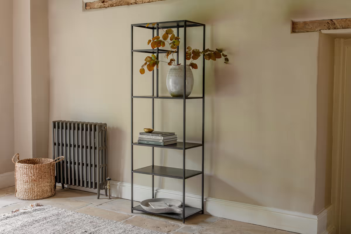 Nkuku - Tanvi Display Shelf - Black - Narrow