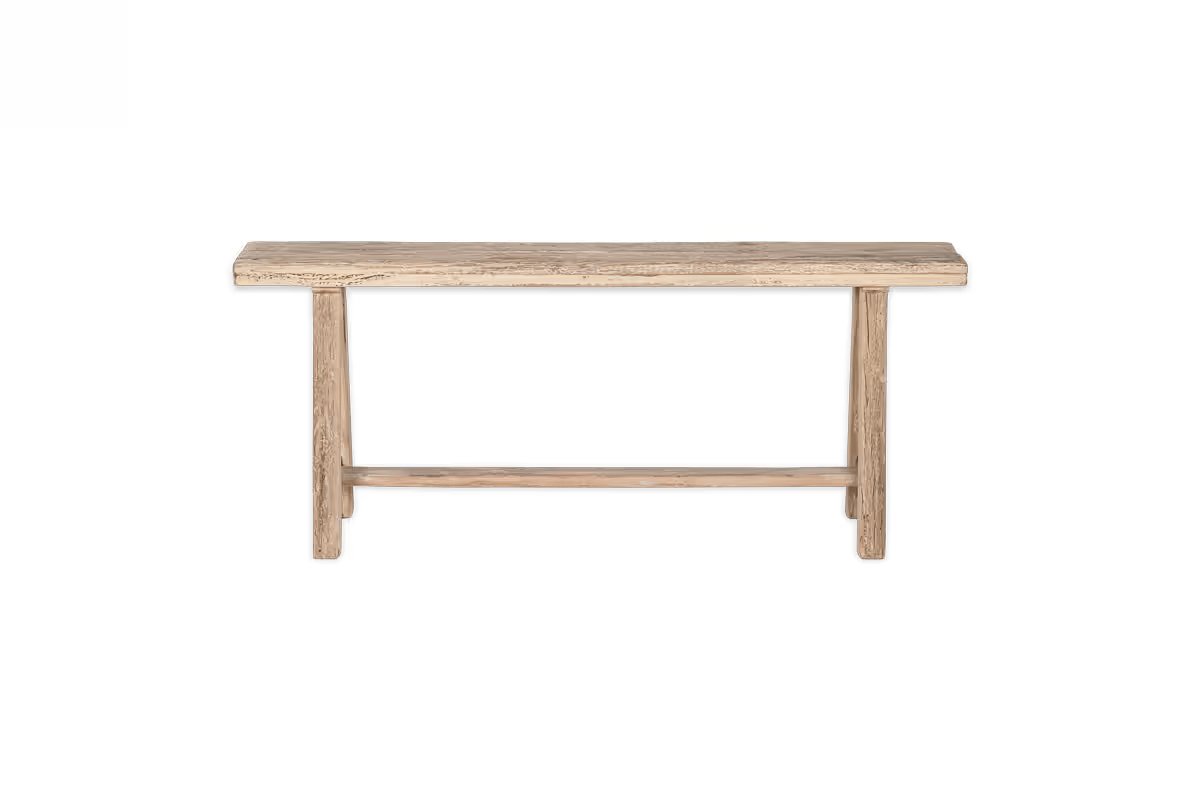 Nkuku - Ibo Reclaimed Wood Long Bench - Natural