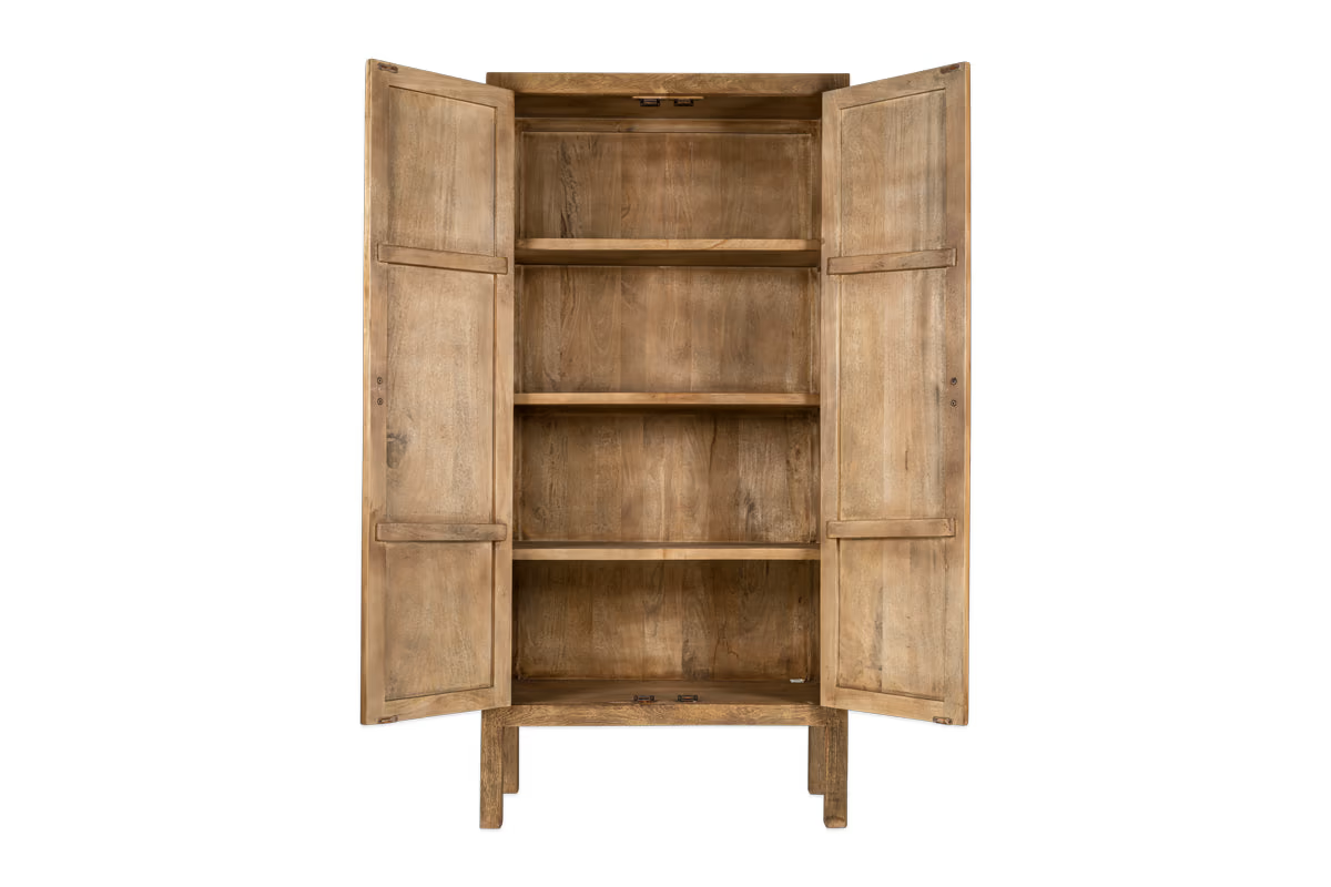 Nkuku - Yasha Reeded Mango Wood Cabinet