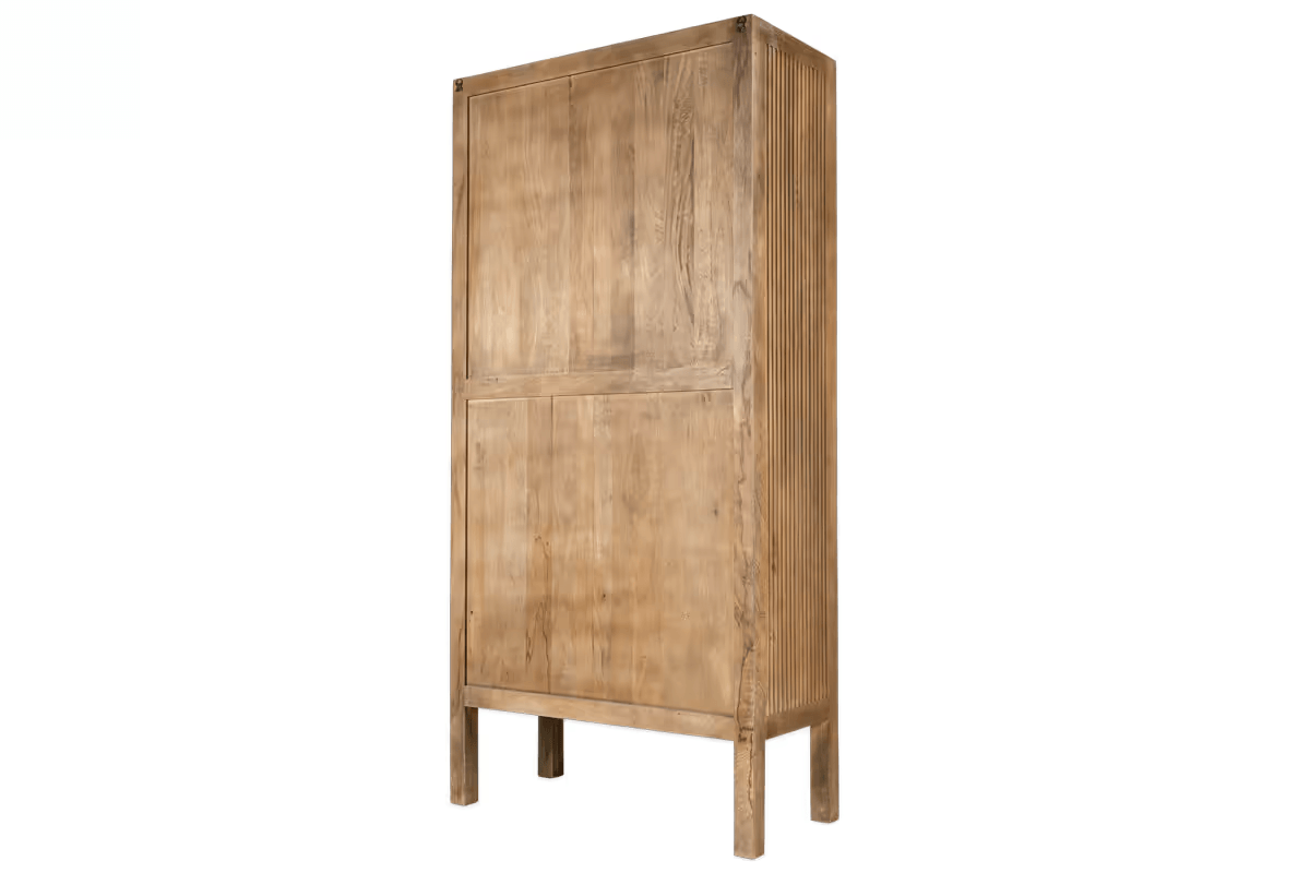 Nkuku - Yasha Reeded Mango Wood Cabinet