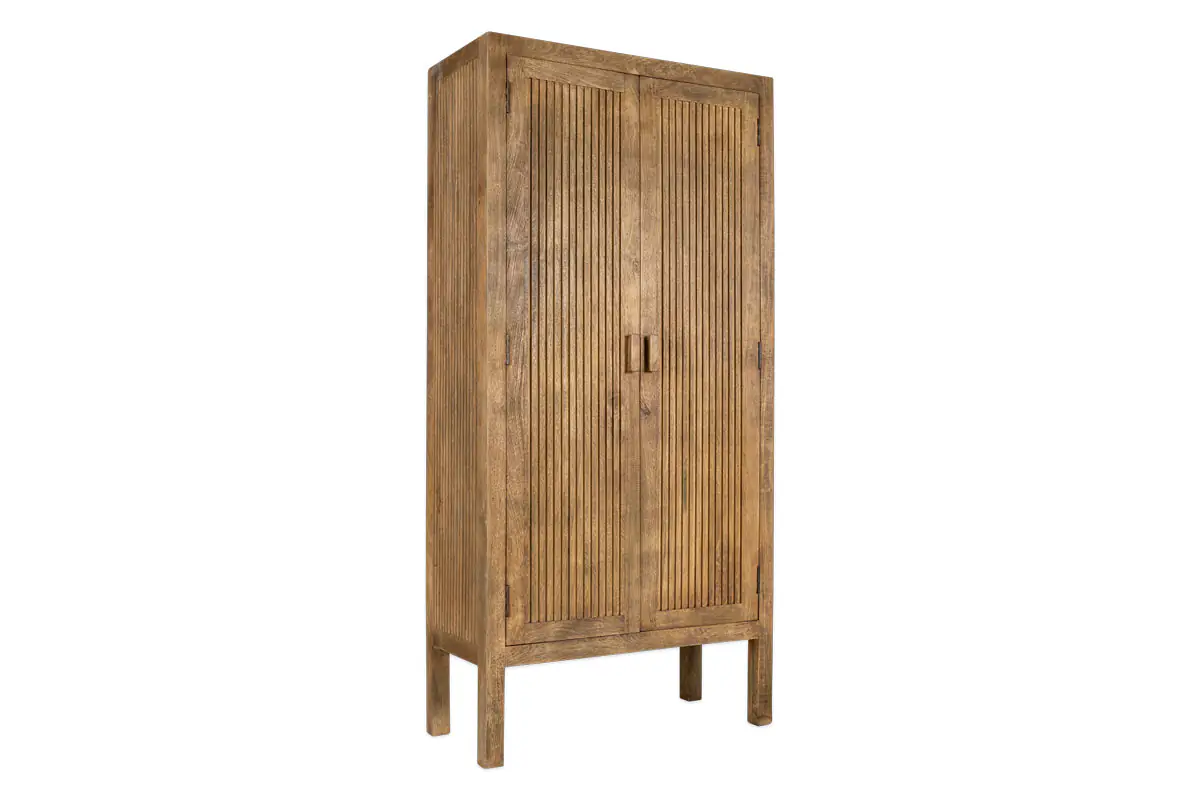Nkuku - Yasha Reeded Mango Wood Cabinet