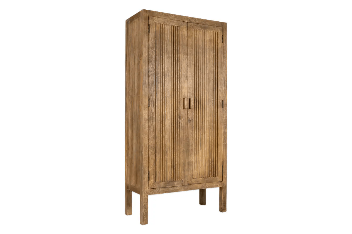 Nkuku - Yasha Reeded Mango Wood Cabinet
