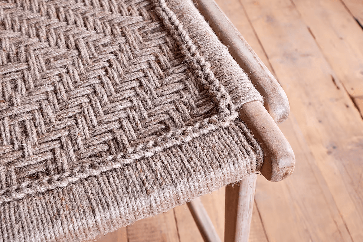 Nkuku - Vinay Woven Counter Chair - Natural