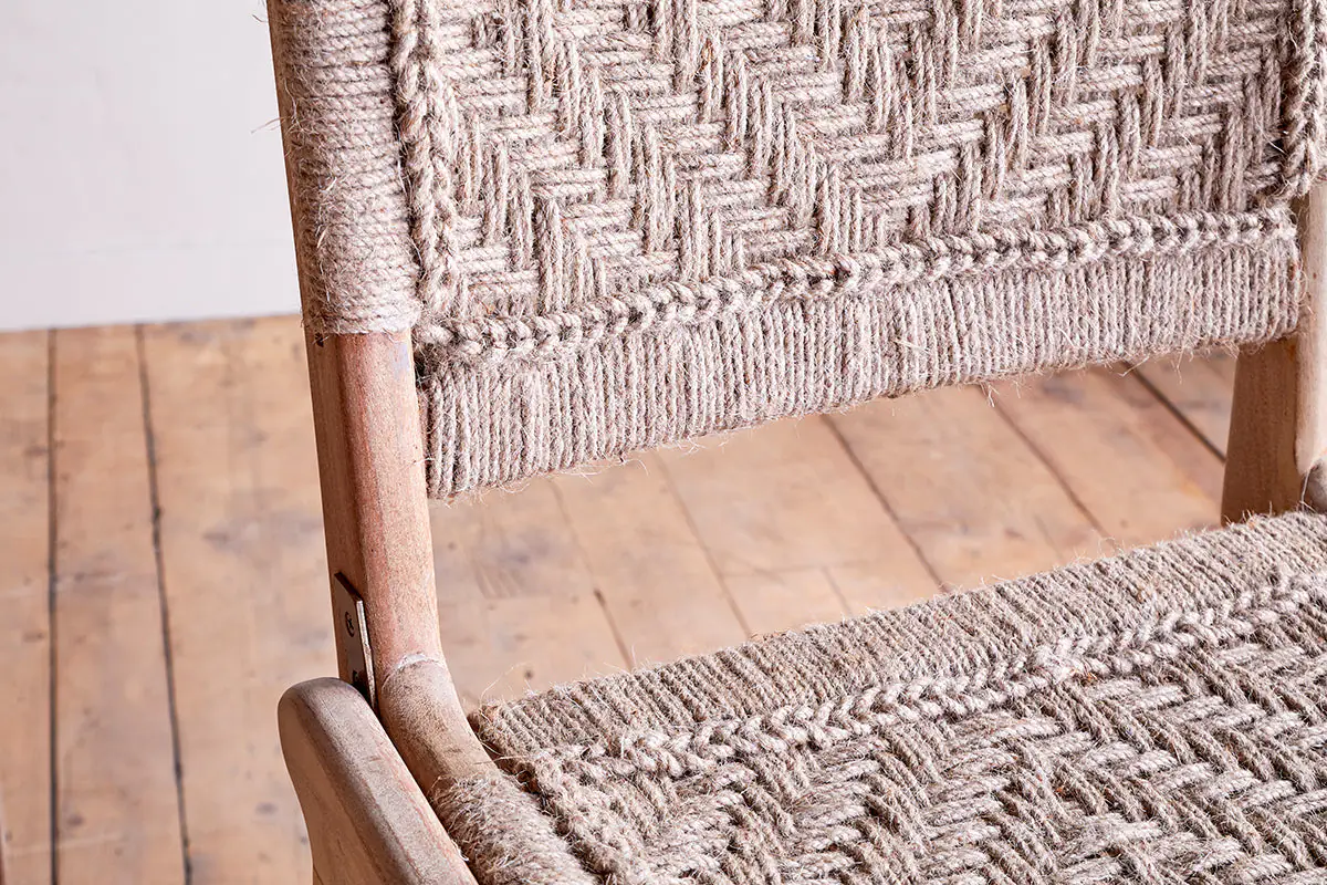 Nkuku - Vinay Woven Counter Chair - Natural