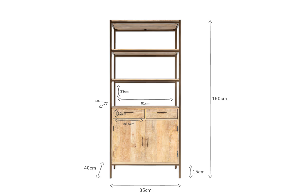 Nkuku - Dasai Mango Wood Storage Unit
