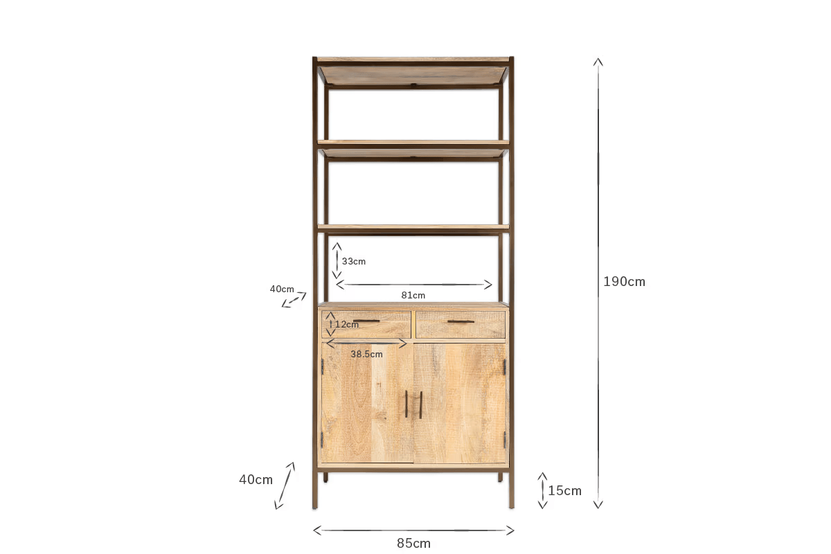 Nkuku - Dasai Mango Wood Storage Unit