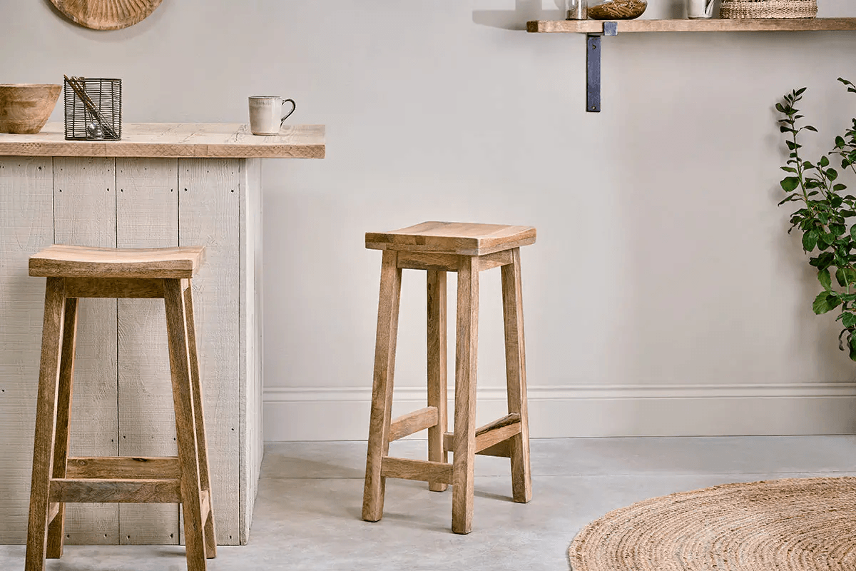 Nkuku - Ambi Wooden Stool - Tall