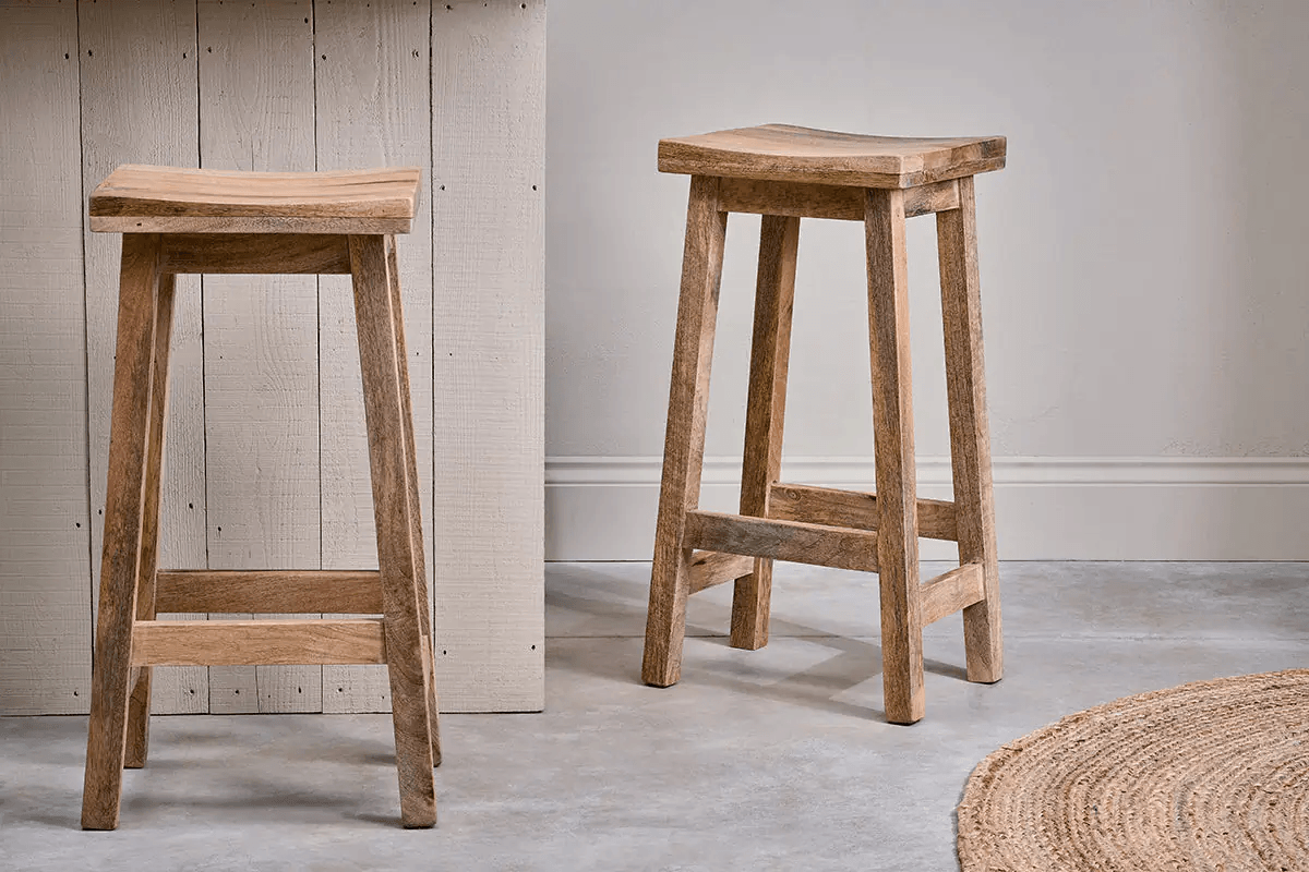 Nkuku - Ambi Wooden Stool - Tall