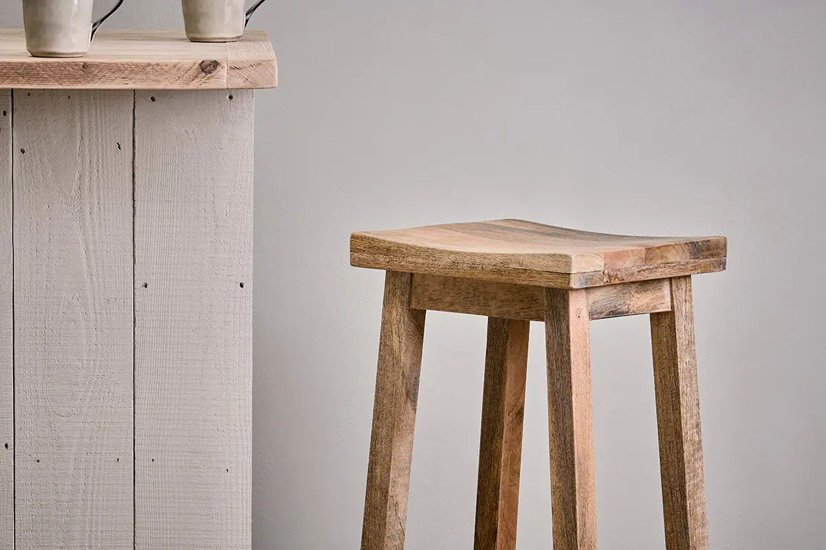 Nkuku - Ambi Wooden Stool - Tall