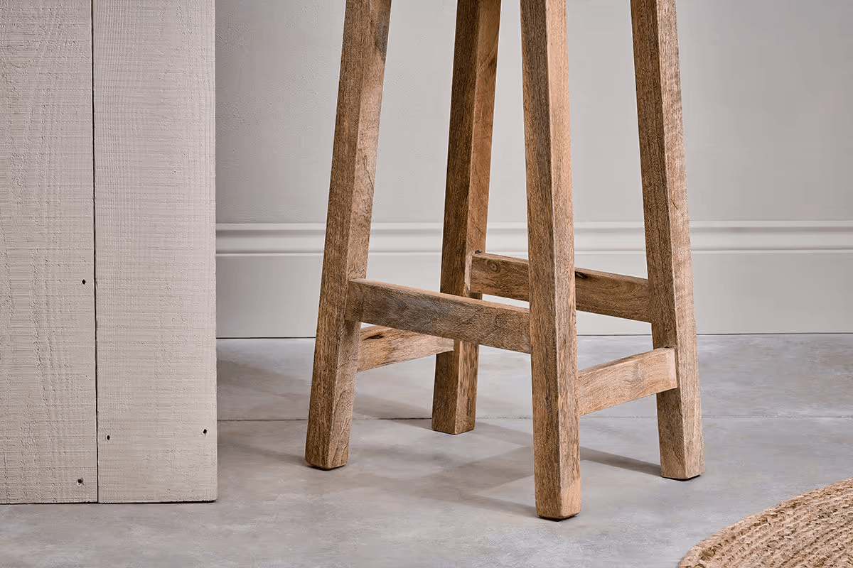 Nkuku - Ambi Wooden Stool - Tall
