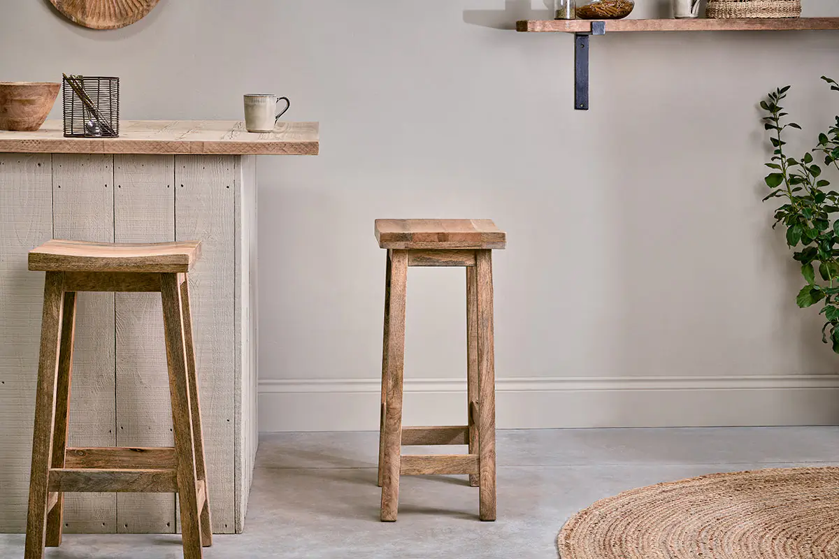 Nkuku - Ambi Wooden Stool - Tall