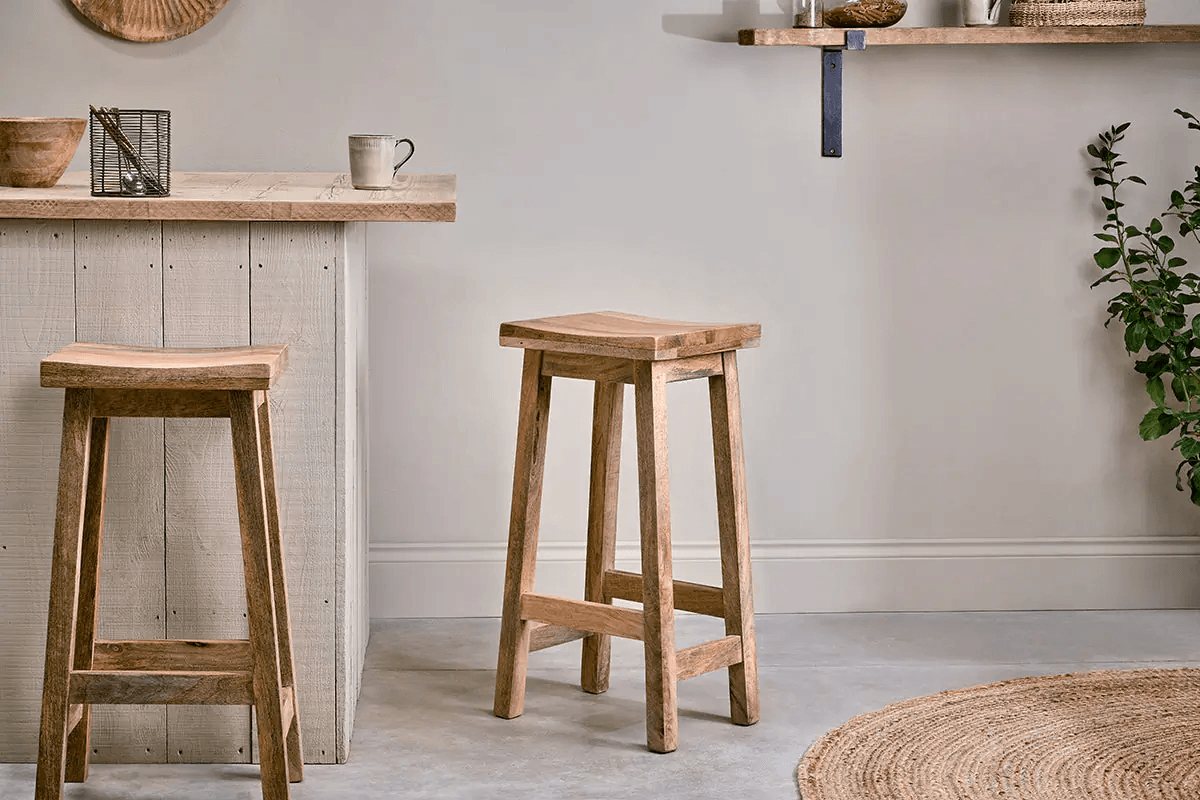 Nkuku - Ambi Wooden Stool - Tall