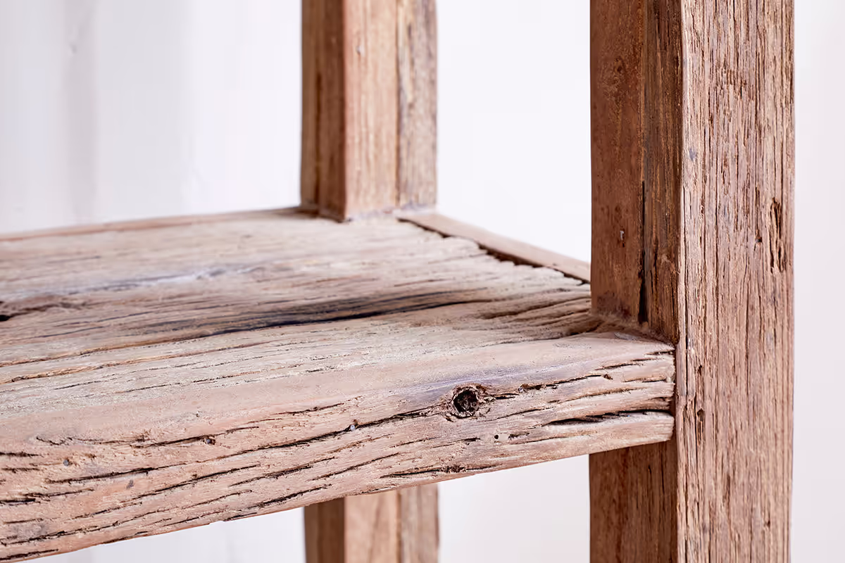 Nkuku - Ibo Reclaimed Wood Shelf - Natural - Wide
