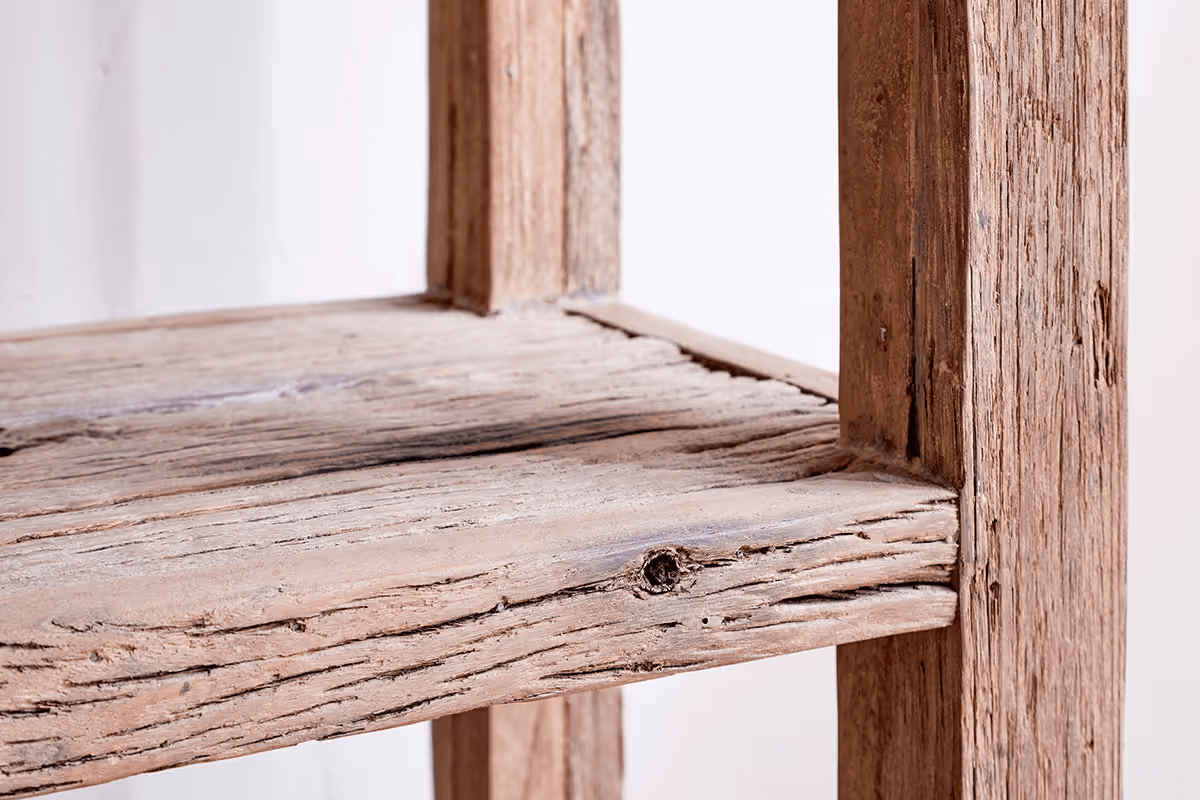 Nkuku - Ibo Reclaimed Wood Shelf - Natural - Wide