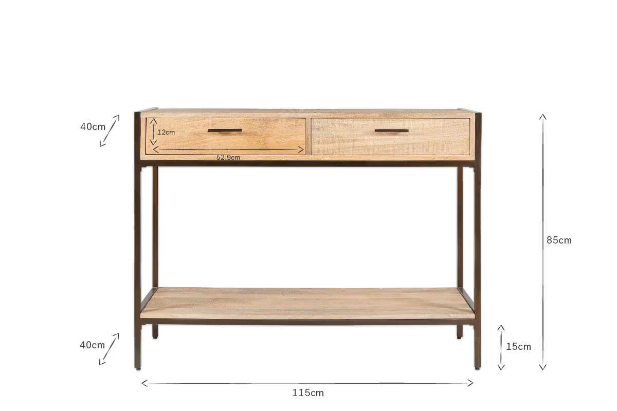 Nkuku - Dasai Mango Wood Console Table