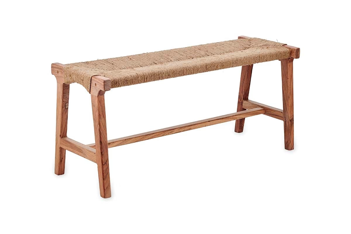 Nkuku - Amhara Acacia & Jute Woven Bench