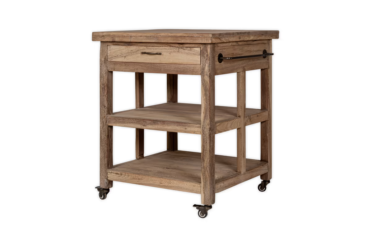 Nkuku - Tivu Reclaimed Wood Butchers Block - Natural
