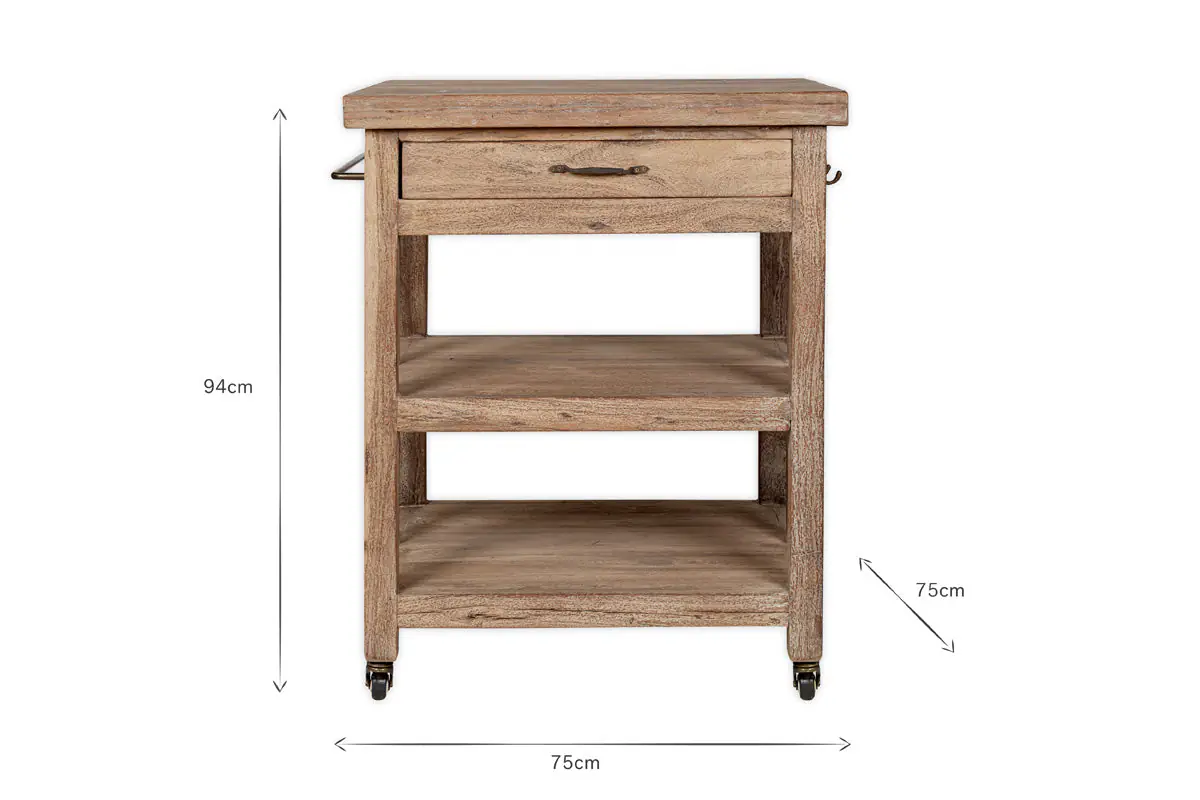 Nkuku - Tivu Reclaimed Wood Butchers Block - Natural