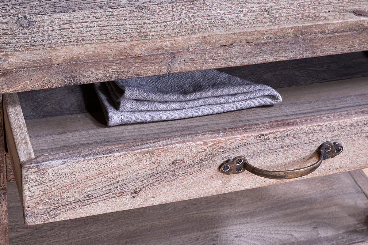 Nkuku - Tivu Reclaimed Wood Butchers Block - Natural